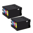 Zestaw ośmiu tuszy atramentowych Starink zamienników do Canon PGI-1500 (CMYK)